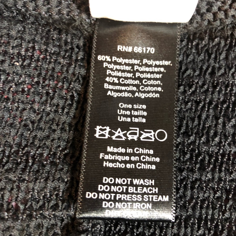 Akemi +Kin by Anthropology Women’s Black Open Front Knit Cardigan One Size - Picture 3 of 4